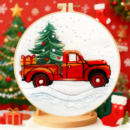 4 Pack Christmas Embroidery Kit For Adults Beginners