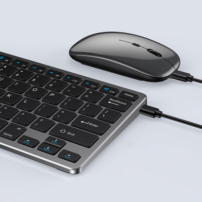 Compact Wireless Keyboard and Mouse Combo
