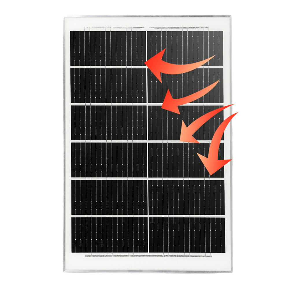 Solar LED Ceiling Light for Garden Garage Wall-Mounted Porch Lamp - 300W