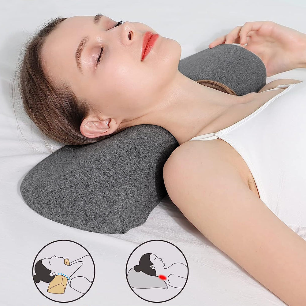 Cervical Neck Pillow Memory Foam Neck Bolster Pillow Neck Support Pillow