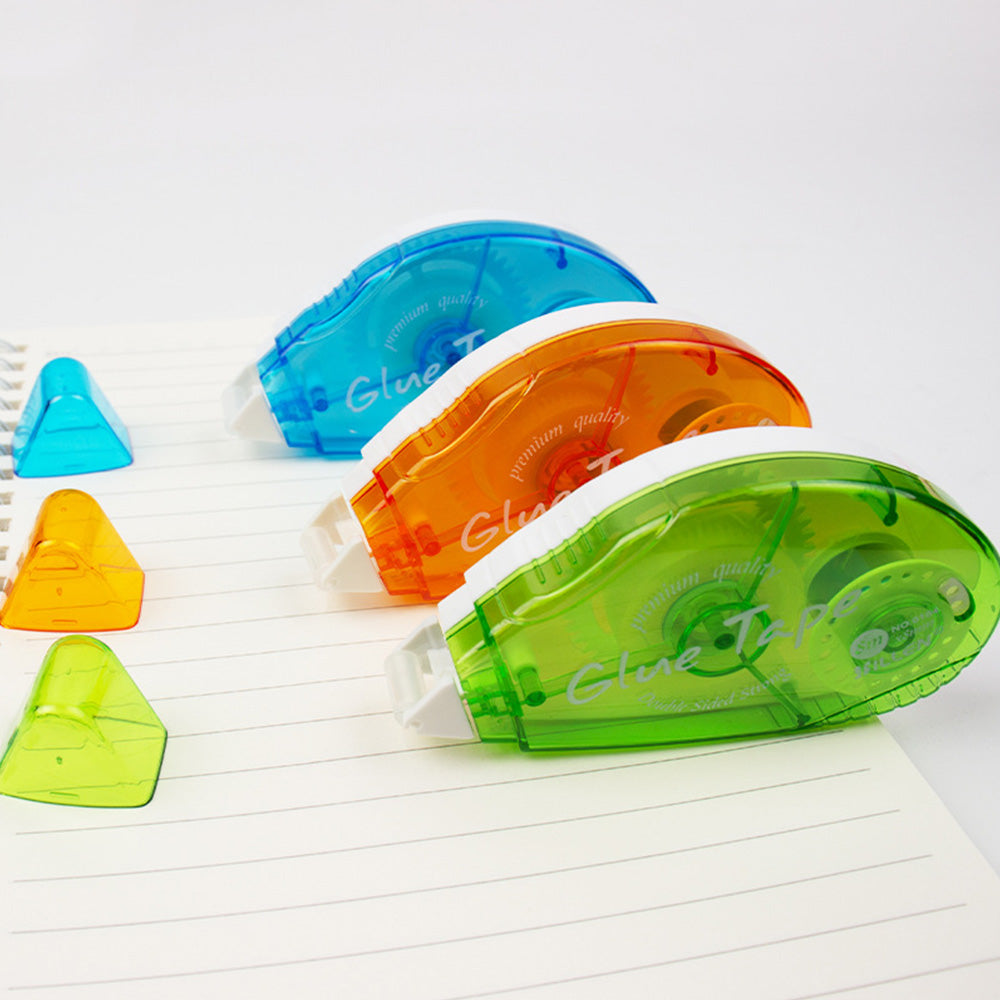 4 Pack Double Sided Tape with Roller Dispenser for Scrapbooking Photo Craft