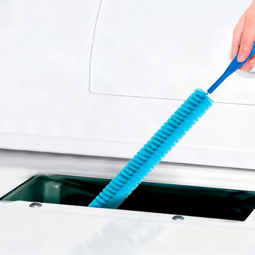 5Pcs Dryer Vent Cleaner Kit Flexible Lint Brush for Dryer Vacuum Fridge Air Conditioner-Blue
