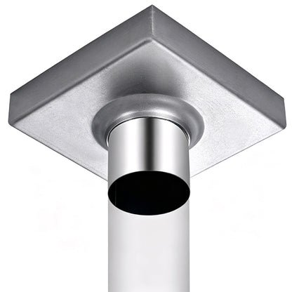 Square Shower Drain with Filter-Silver