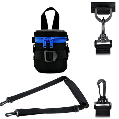 Waterproof Camera Lens Case Pouch with Backpack Strap and Shockproof Pad