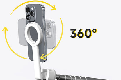 Selfie Stick Tripod 360-degree Rotatable Tripod for iPhone Android -White