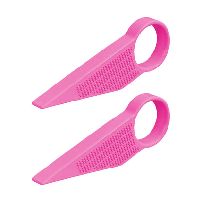 2Pcs Ergonomic Mattress Lifter Wedge Elevator Bed Making Lifting Handy Tool Pink