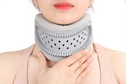 Neck Brace Neck Protectors Wraps Keep Vertebrae Stable Adjustable Cervical Collar -Grey