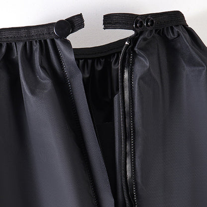 Water-resistant Shoe Covers with Reflective Strip -Black