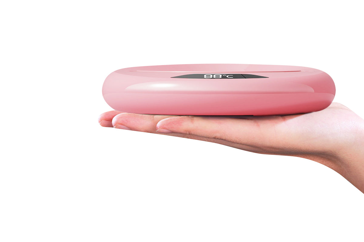 USB Electric Coffee Mug Warmer with 3 Temp Settings Pink