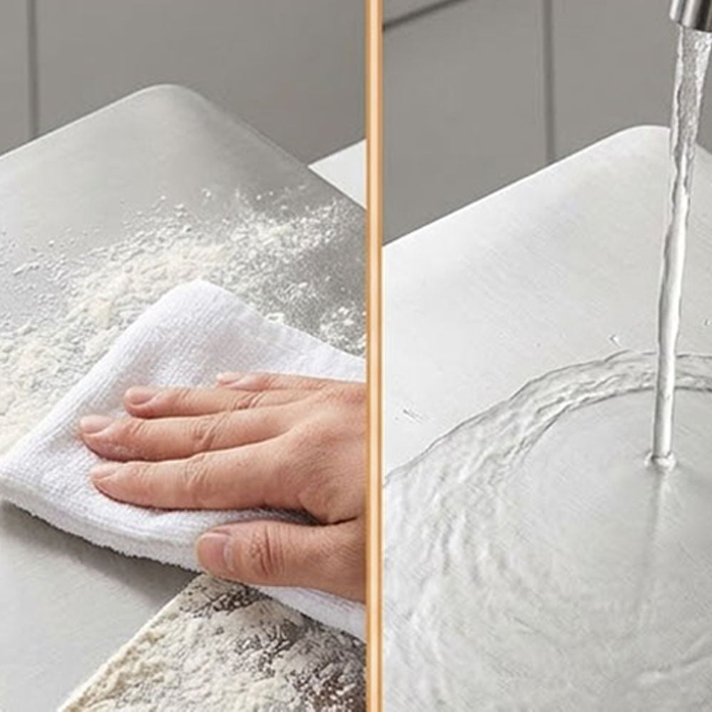 Stainless Steel Cutting Board with Raised Edge