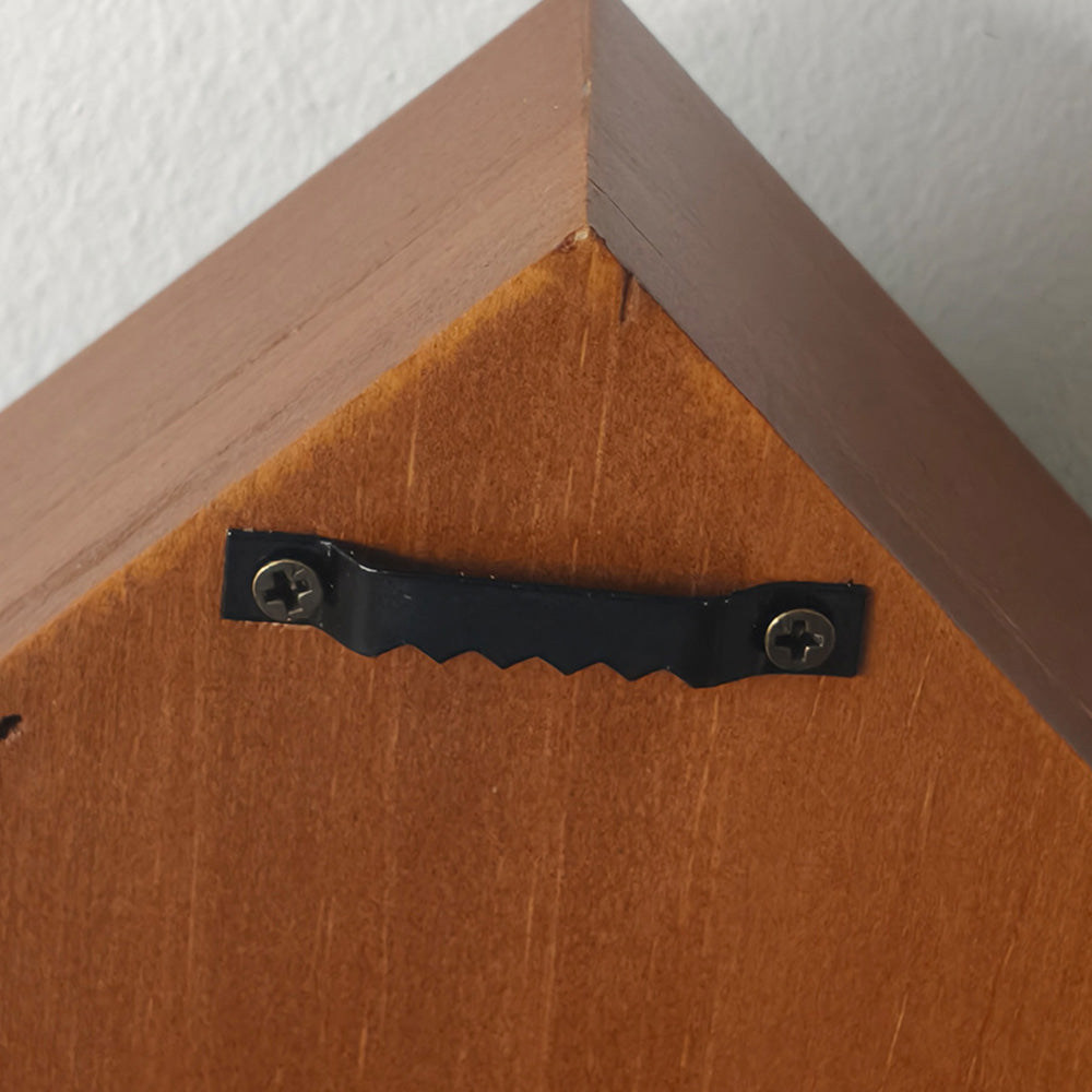 Vintage Key Holder Wall Mount with 3 Hooks Key Rack - Brown