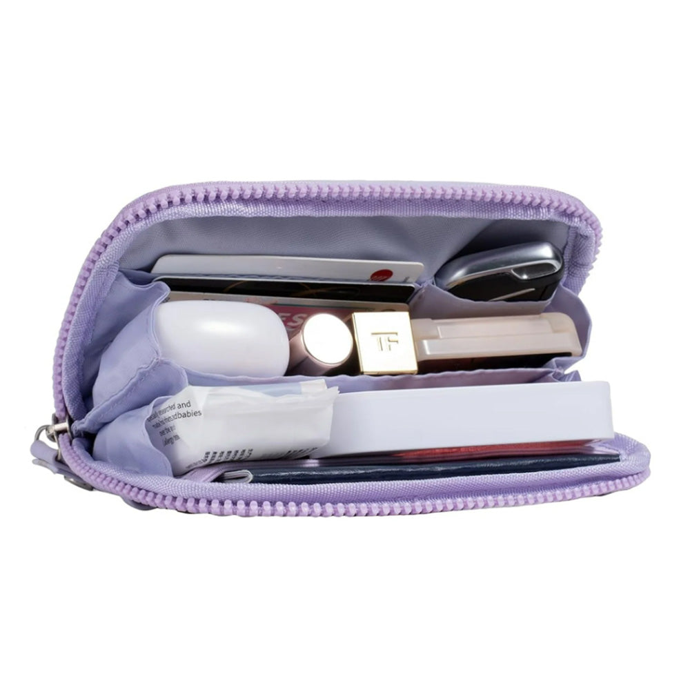 2Pcs Phone Lanyard Clip and Go Strap for Phone with Wallet Crossbody -Purple