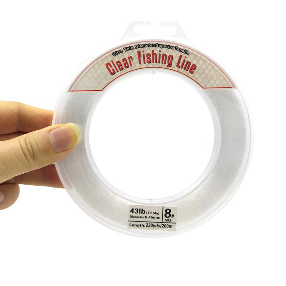 Clear Fishing Line Wire 0.45mm 200m Invisible Nylon Thread for Hanging Balloons