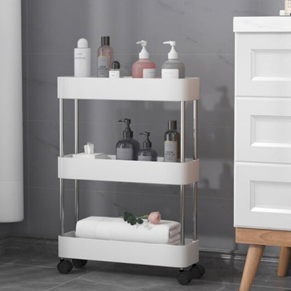 3 Tier Slim Rolling Storage Cart Bathroom Shelves Organizer for Kitchen Laundry
