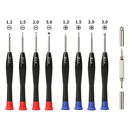 Multi Piece Eyeglass Repair Kit with Screws Nose Pads and Tools