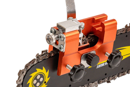 Hand Crank Chain Sharpening Tool With 3 Grinding Heads