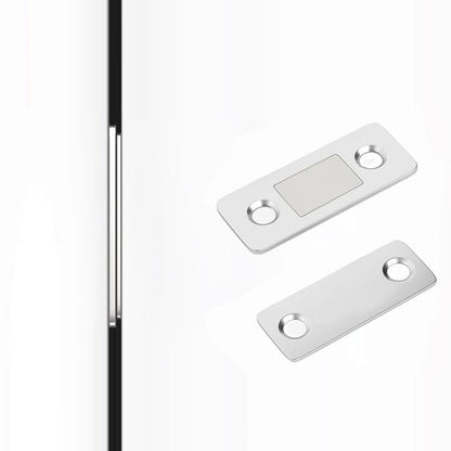 4 Pack Magnetized Cabinet Catch Thin Door Latch Hardware for Closet Kitchen