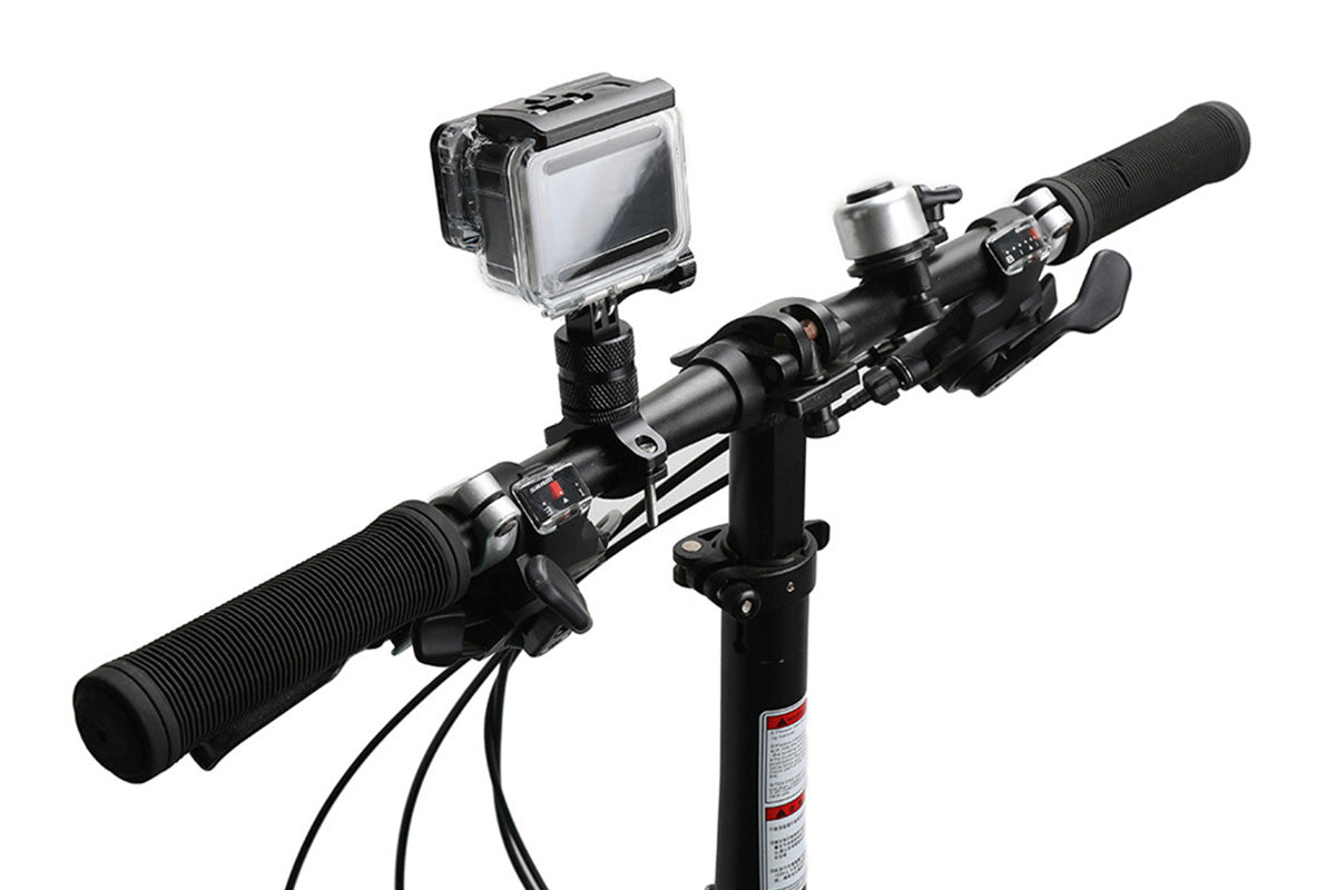 2Pcs Aluminum Bike Handlebar Mount Bicycle Mount for GoPro Hero 13 12 11-Black