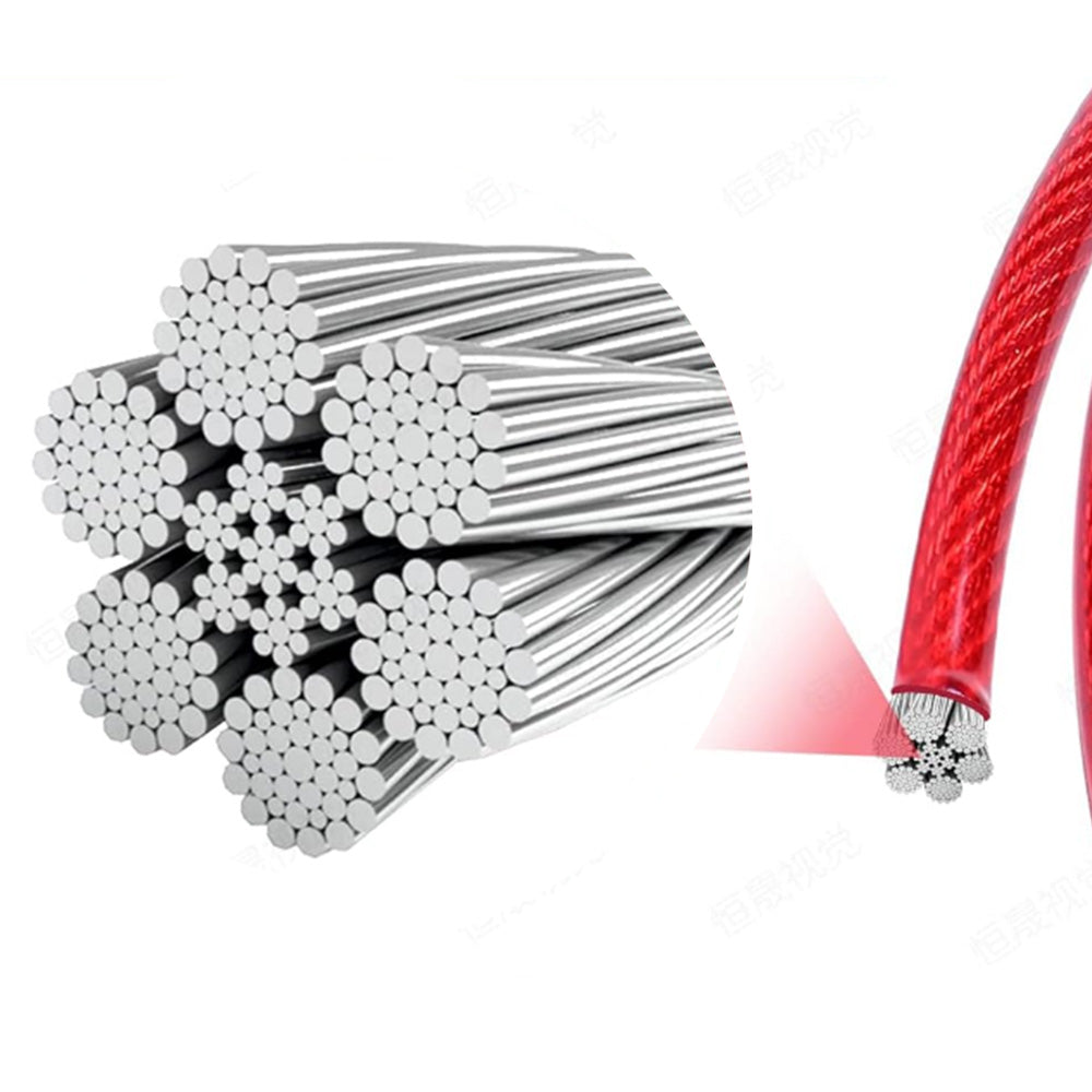 Tie Out Stake Cable Pet Dog Camping Ground Garden Screw Spike Pole Wire Lead