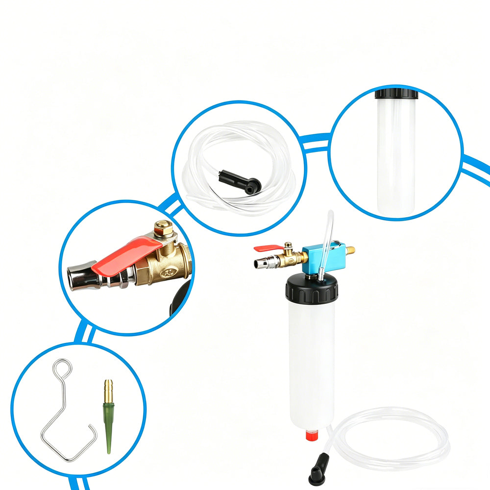 Pneumatic Brake Bleeder Kit Fluid Extractor Pump for Car Motorcycle