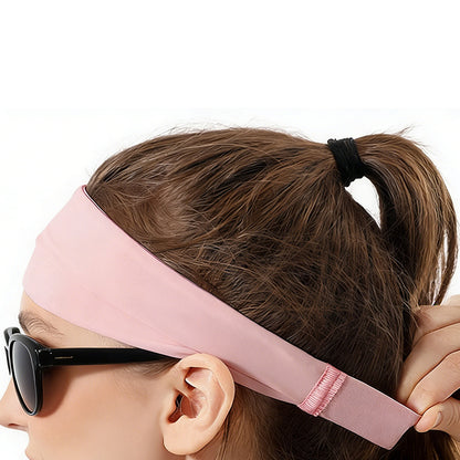 4 Pack Fitness Sweat Headbands Wide Elastic Sports Headbands for Workout Yoga