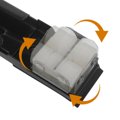 2Pcs Heavy Duty Appliance Rollers Extendable Mobile Rolling Base for Easy Moving Black