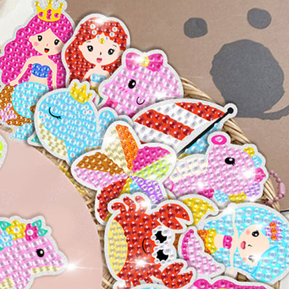 15 Styles DIY Rhinestone Painting Keychain Kits Christmas Decor