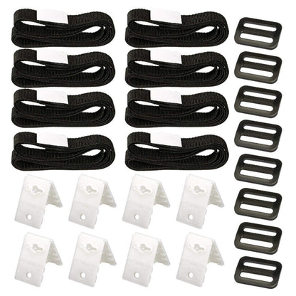 8Pcs Set Straps Pool Cover Reel Attachment Kit for In-Ground Swimming Pool