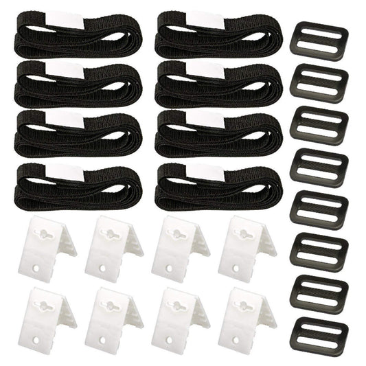 8Pcs Set Straps Pool Cover Reel Attachment Kit for In-Ground Swimming Pool