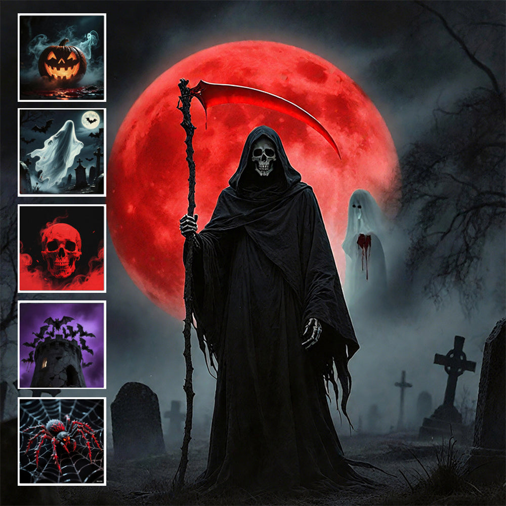 USB Halloween Projector Light with 6 Slides for Game Party
