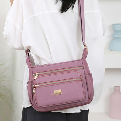 Fashion Large Capacity Messenger Crossbody Bag - Pink