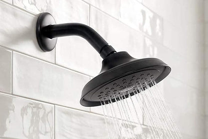 Matte Black Shower Arm 15cm Wall Mount Replacement Angle Shower Head Arm Shower Pipe