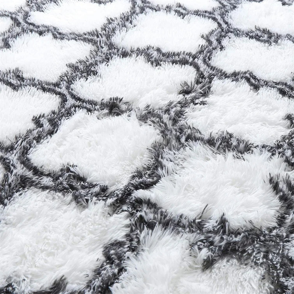 Fluffy Shaggy Soft Carpet Area Rugs For Living Room