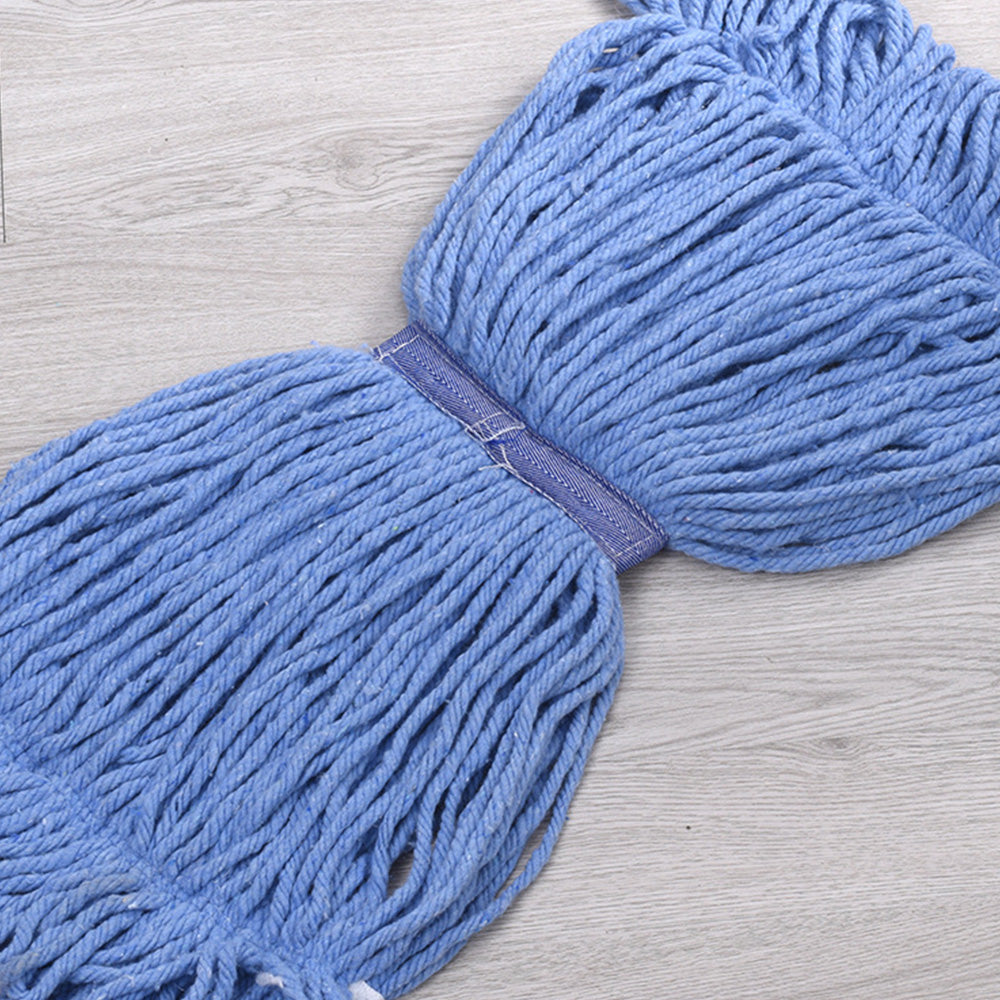 Cotton String Mop Head Detachable Loop-End Mop - Blue