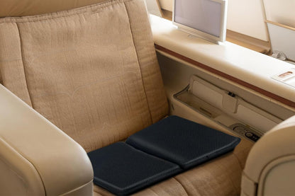 Airplane Seat Cushion for Long Flights Foldable Gel Seat Cushion with Non-Slip Cover