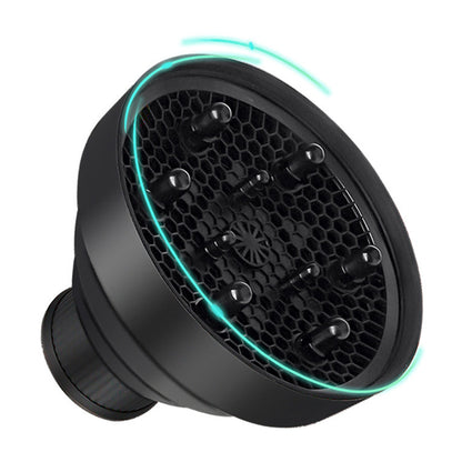 Foldable Silicone Hair Dryer Diffuser for Universal 4 to 5cm Nozzles - Black
