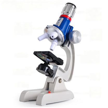 Kids Microscope Kit 100X-1200X Science Experiment Educational Toy for Ages 6+