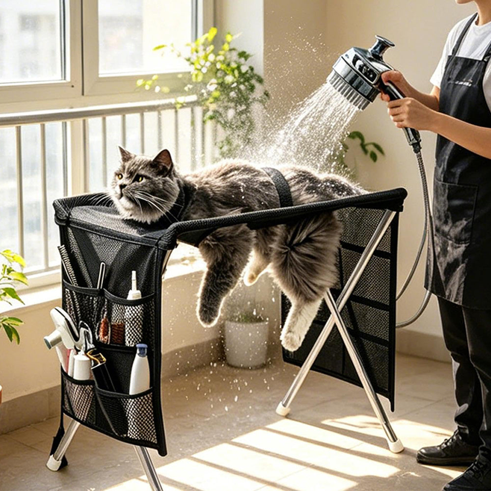 Pet Grooming Hammock Bed Dog Nail Cutting Hammock - Black