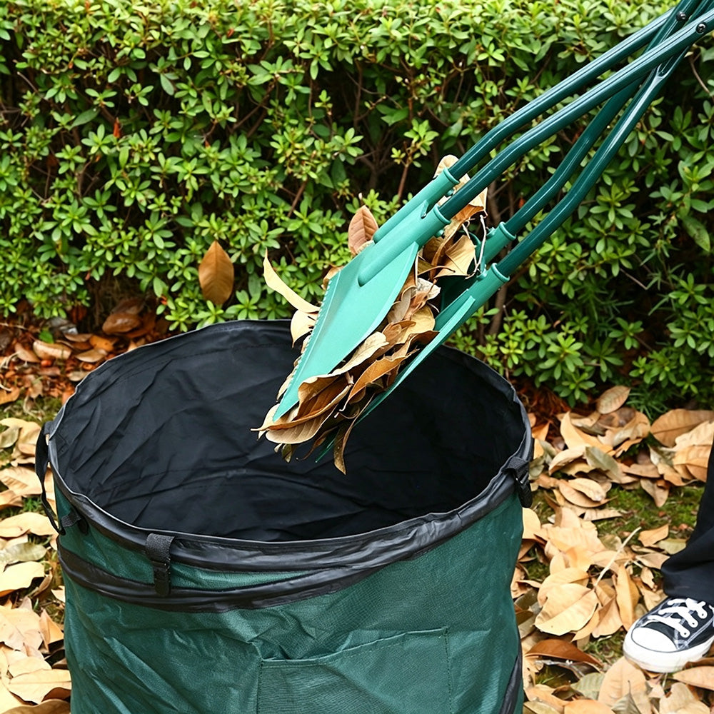 Stainless Steel Wide Leaf Grabber Rake for Garden Lawn