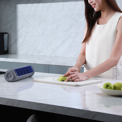 Air Conditioner Style Desktop Cooling Fan with Digital Screen for Room Office Grey