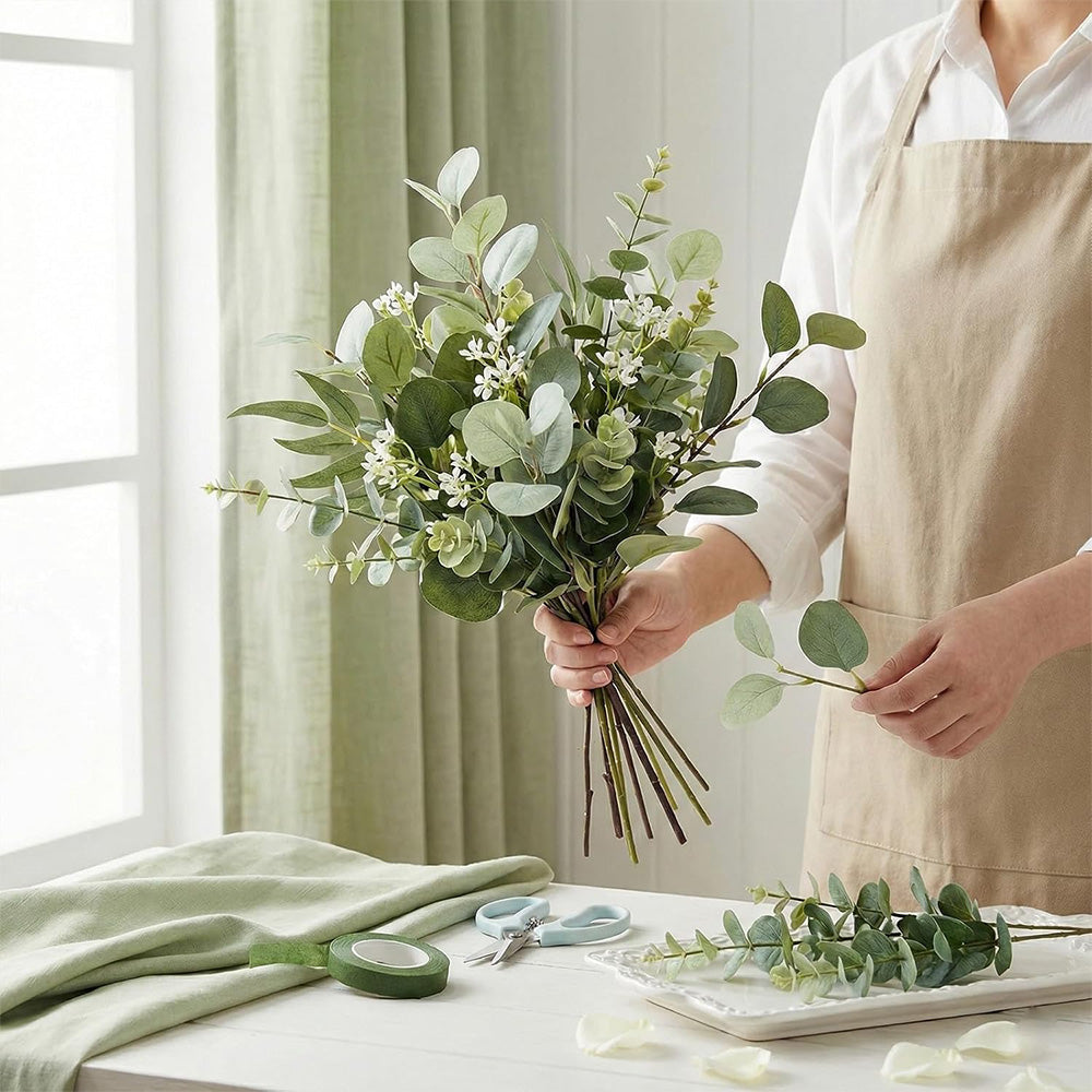 130Pcs Artificial Eucalyptus Leaves Bundle