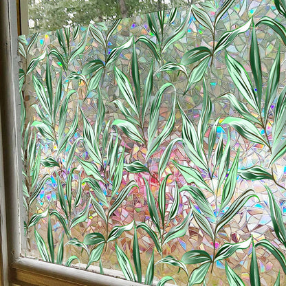 2Pcs Glass Window Privacy Static Cling Frosted Sticker Covering Film Style 1