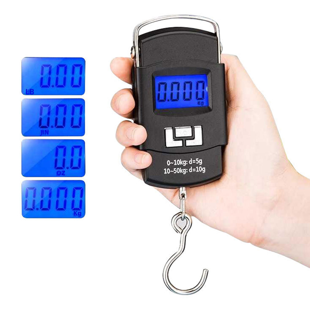 Portable LCD Digital Fishing Scale with Handle Hanging Weighing Tool