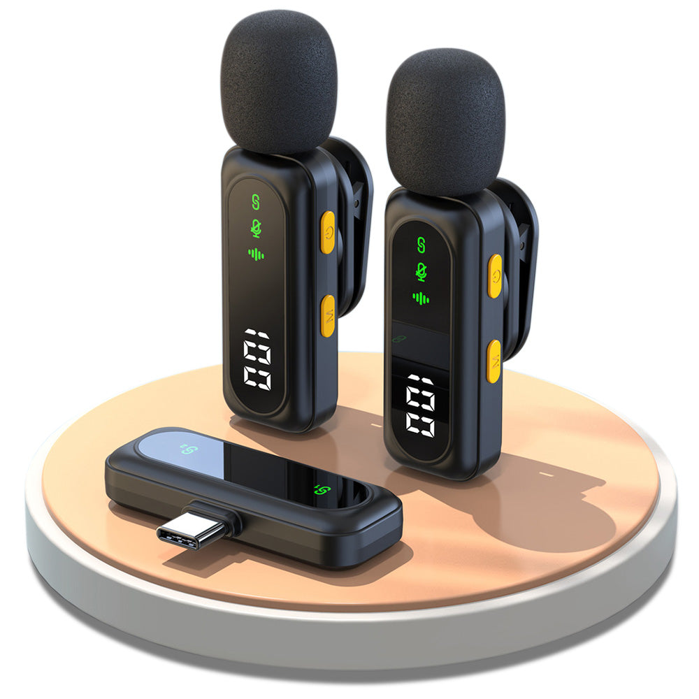 Wireless Lavalier Microphone ââ‚?Magnetic Mini Mic with LED for Phones