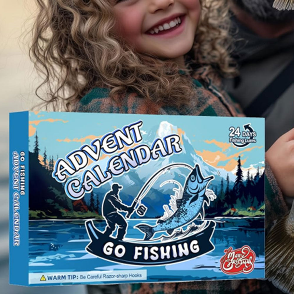 24 Days Christmas Countdown Fishing Lures Set Christmas Advent Calendar Xmas Surprise Fish Tackle Set