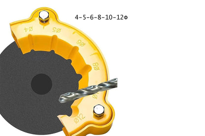 Drill Bit Sharpener Angle Grinder Drill Bit Sharpener for DIY and Professionals -6-Hole Yellow and 20-Hole Orange