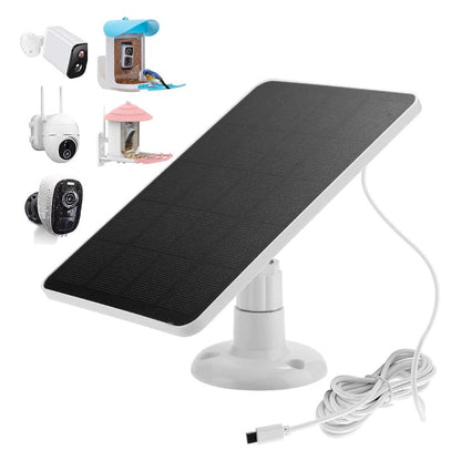 10W Solar Panel with Adjustable Stand for Outdoor Camera Security Lights