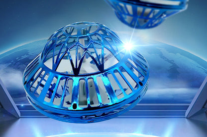 Flying Orb Ball Toy Galaxy Boomerang Hover Ball with LED Light -Blue