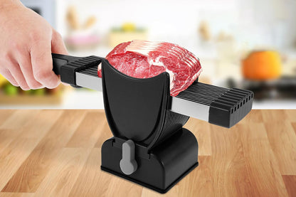 Manual Meat Slicer with Stainless Steel Blade for Beef Pork Mutton Hot Pot -Black