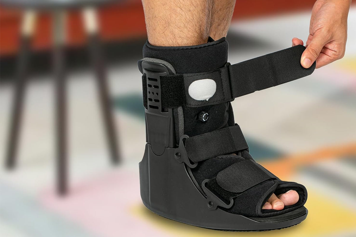 Air Walking Boot Fracture Boot Walking Boot for Broken Foot Sprained Ankle-Short Walking Boot